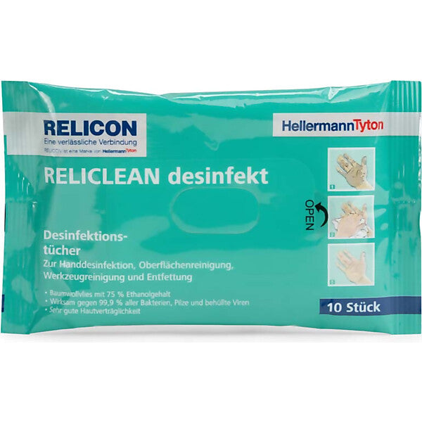 HellermannTyton Feuchttücher Reliclean RELides-CO-WH (VE10)
